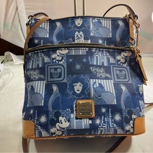 Dooney & Bourke Brown and Blue Backpack